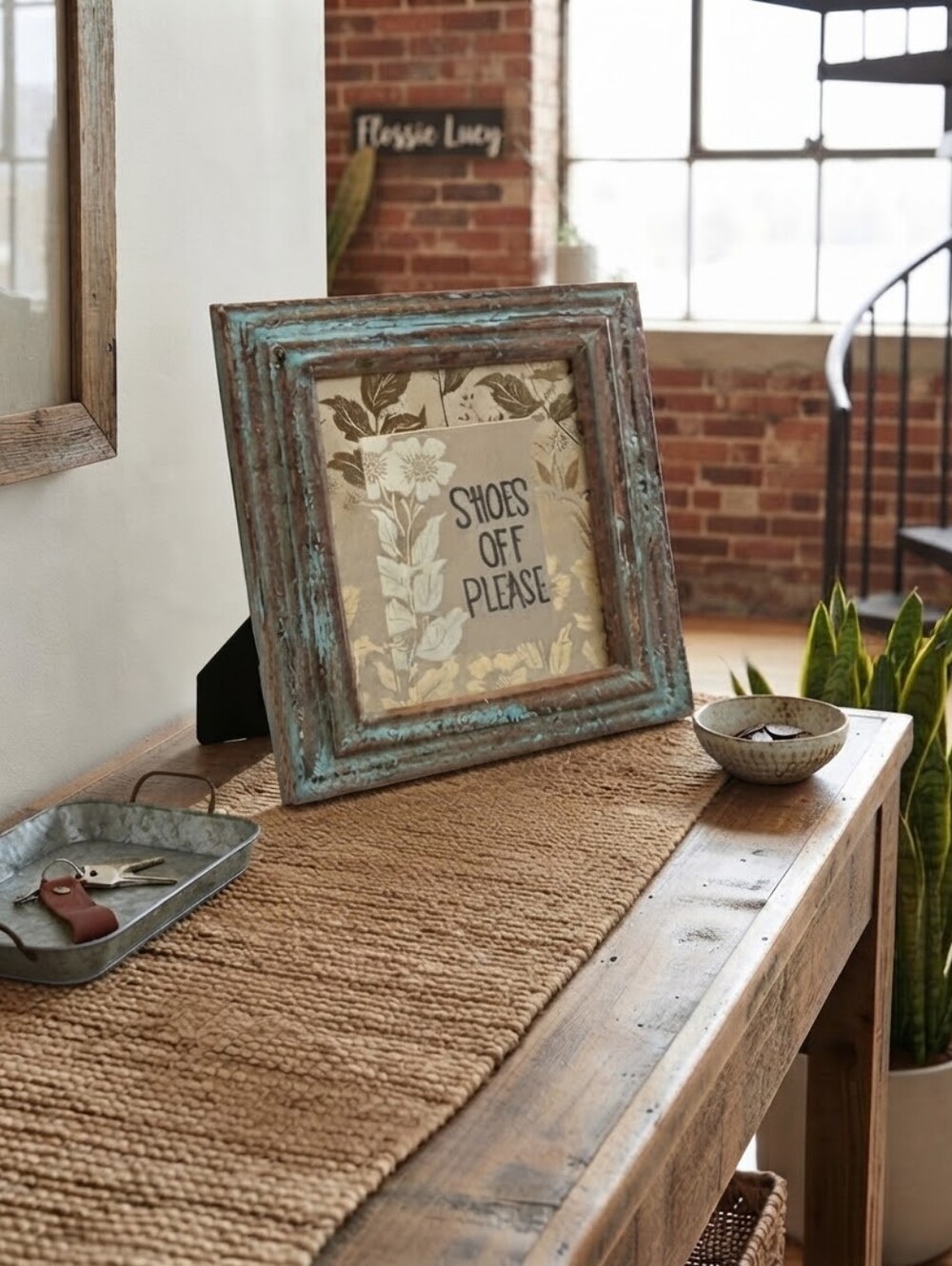 "Shoes Off Please" Lane Furniture Stylish Home Rules Frame